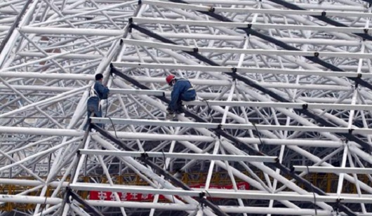 現(xiàn)代建筑網(wǎng)架結構的安裝施工方法